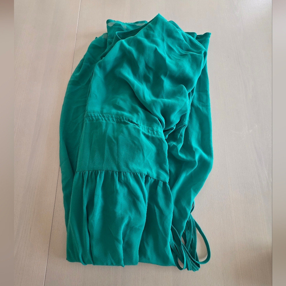 NWT Madewell Women's Sheer V-Neck Dolman Maxi Dress SzL $188 - Picture 8 of 9